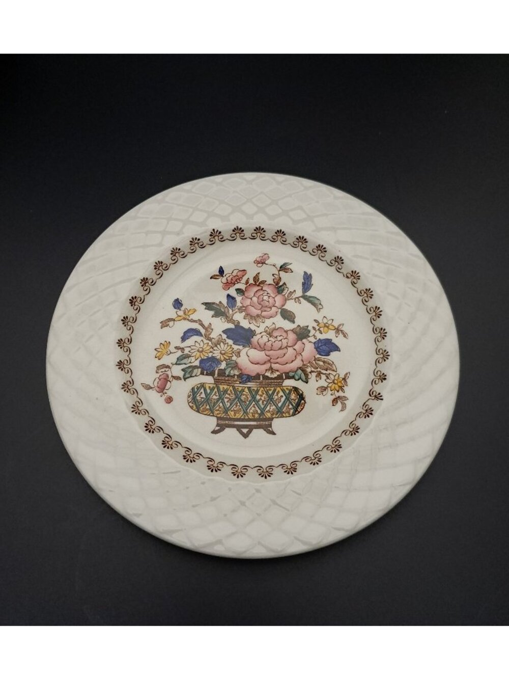 Vintage Enoch Wedgwood Tunstall Ltd Jasmine Floral Plate Decorative Collectible